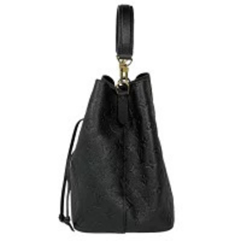 Louis Vuitton NeoNoe Bag Drawstring Shoulder Black Empreinte Noir Monogram Black